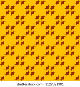 Burgundy patterns on orange background, seamless background
