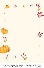 Burgundy Plant Background Beige Vector. Leaves Maple. Gold Graphic Texture. Farm Set. Colorful Rowan Abstract Banner.