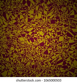 Burgundy red and gold mosaic pattern. Splinters broken glass effect. Bright abstract vector background. Easy to edit design template for your artworks.