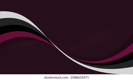 Burgundy Red wave abstract background. Line abstract with red burgundy background. Suit for backdrop, banner, flyer, card, presentation template and others.