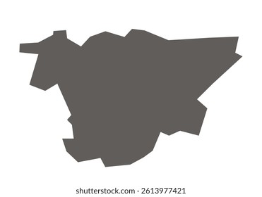Burhanpur District Map Highlighted on Madhya Pradesh State Map