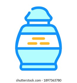 burial urn color icon vector. burial urn sign. isolated symbol illustration