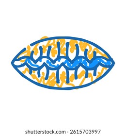 buriki kimchi-mandu dish doodle icon sketch vector. buriki kimchi-mandu dish sign. isolated symbol illustration
