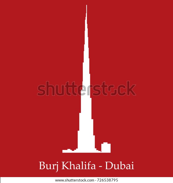 Burj Khalifa Dubai Stock Vector (Royalty Free) 726538795