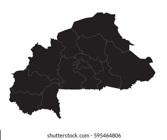 Burk ina Fa so - map