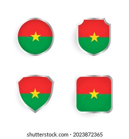Burkina Faso Country Badge and Label Collection