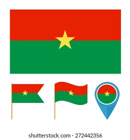 Burkina Faso, country flag