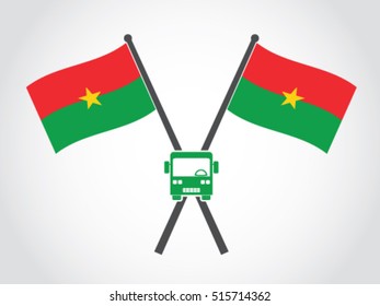 Burkina Faso Emblem Bus Public Transportation