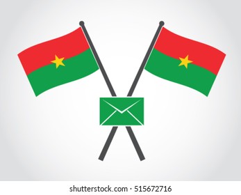 Burkina Faso Emblem Secret Mail