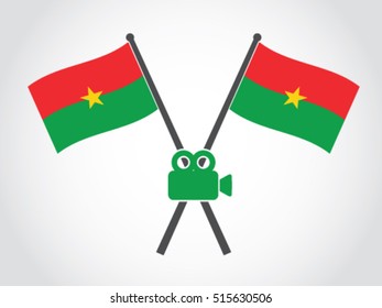 Burkina Faso Emblem Video Footage