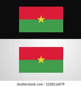 Burkina Faso Flag banner design