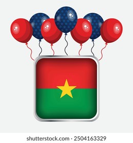Burkina Faso Flag Independence Day Celebration