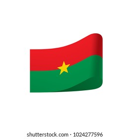 Burkina Faso flag, vector illustration
