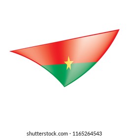 Burkina Faso flag, vector illustration