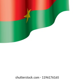 Burkina Faso flag, vector illustration on a white background