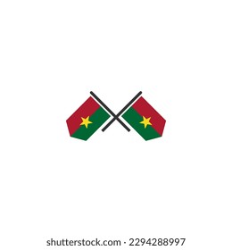 Burkina faso flags icon set, Burkina faso independence day icon set vector sign symbol