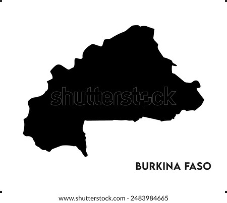 Burkina Faso icon vector design, Burkina Faso Logo design, Burkina Faso's unique charm, Use it in your marketing materials, travel guides, or digital projects, Burkina Faso map icon logo vector