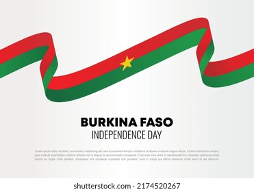 Burkina Faso independence day background banner for national celebration on August 5.