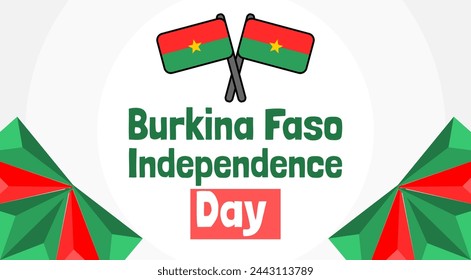 Burkina Faso Independence Day Banner Design Vector