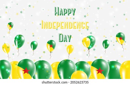Burkina Faso Independence Day Patriotic Design. Balloons in National Colors of the Country. Happy Independence Day Vector Greeting Card.
