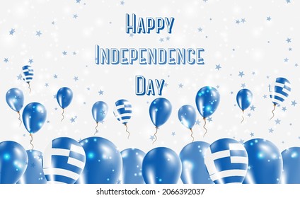 Burkina Faso Independence Day Patriotic Design. Balloons in National Colors of the Country. Happy Independence Day Vector Greeting Card.
