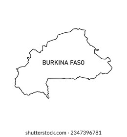BURKINA FASO map icon vector illustration symbol design