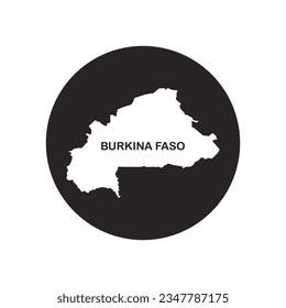 BURKINA FASO mapa icono símbolo de ilustración vector diseño de símbolo