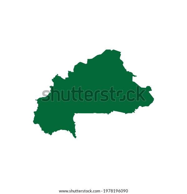 Burkina Faso Map Burkina Faso Map Stock Vector (Royalty Free ...