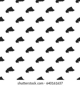 Burkina Faso map seamless pattern, isolated on white background. Vector illustration, easy to edit.
