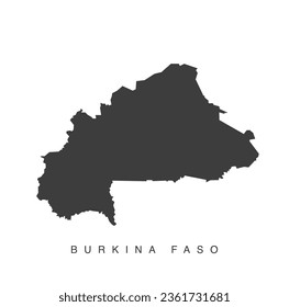 Burkina Faso map vector art.