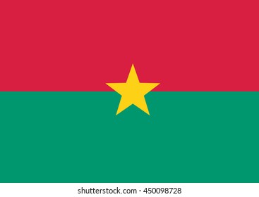 Burkina Faso Vector Flag