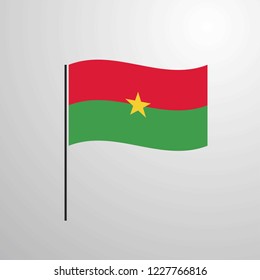 Burkina Faso waving Flag