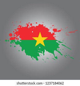 Burkina Vector paint stain