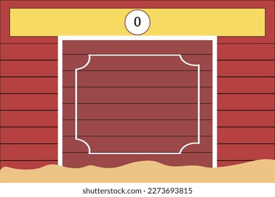 Burladero, besonderer Hintergrund, bunter Stierring