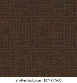 Burlap texture.  Brown fabric. Canvas seamless background pattern. Cloth linen sack backdrop. Vintage rustic style for posters, banners, retro designs. Vector