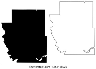 Burleigh County, North Dakota State (U.S. county, United States of America, USA, U.S., US) map vector illustration, scribble sketch Burleigh map