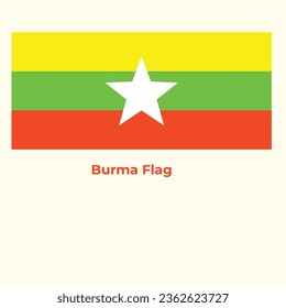 Burma Country Flag Design temp