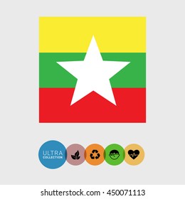 Burma flag
