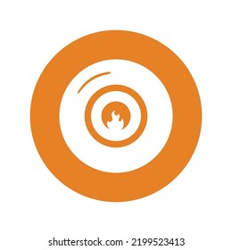 Burn cd compact disk icon | Circle version icon |