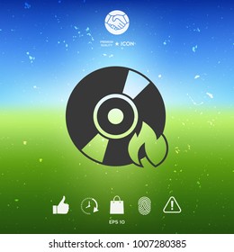 Burn CD or DVD icon