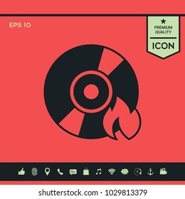 Burn CD or DVD icon