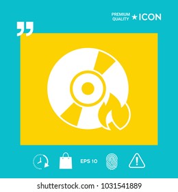 Burn CD or DVD icon