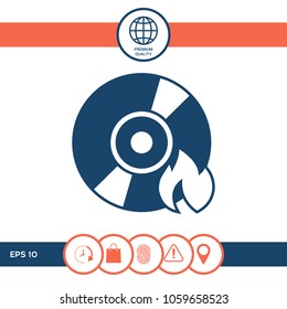 Burn CD or DVD icon