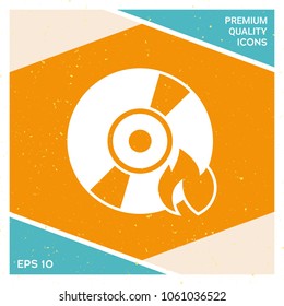 Burn CD or DVD icon