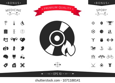 Burn CD or DVD icon