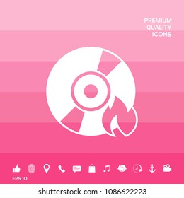 Burn CD or DVD icon