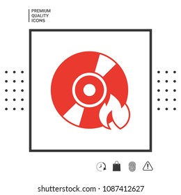 Burn CD or DVD icon