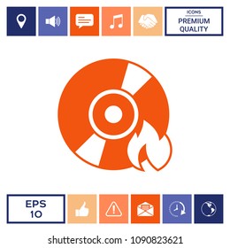Burn CD or DVD icon