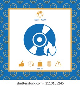 Burn CD or DVD icon