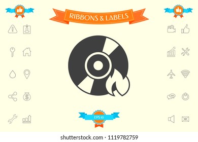 Burn CD or DVD icon